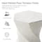 Glitzhome® 17.75" Multifunctional Twist-Style Faux Terrazzo Garden Stool
